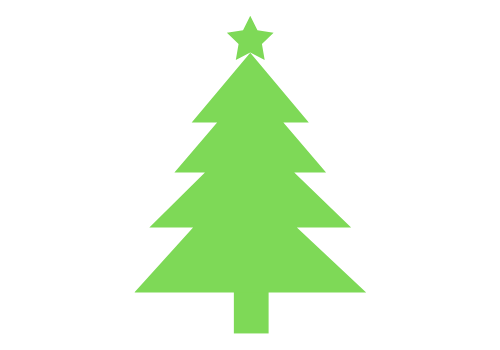 Green Christmas Tree to represent article about alternative xmas party ideas Aberdeen 2020