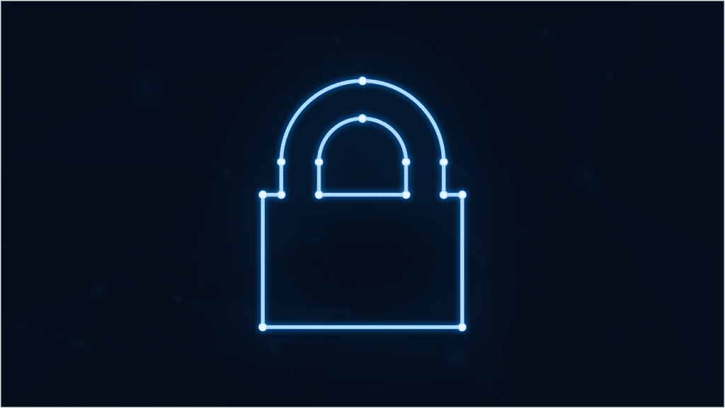 Free padlock neon cybersecurity vector